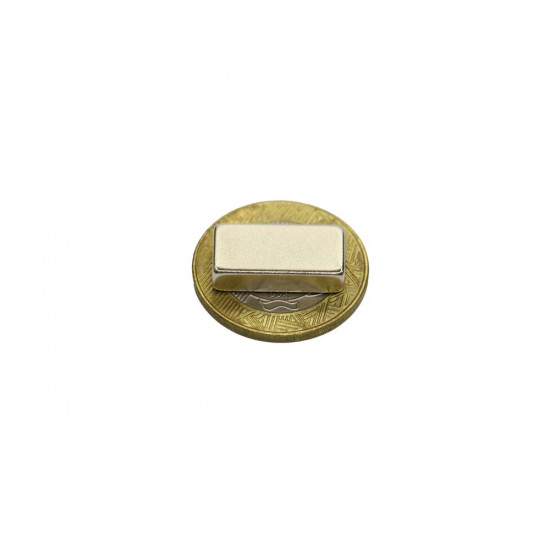 Ímã de neodímio bloco 20 x 10 x 5 mm - N42